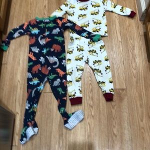 Two pairs of children’s pajamas